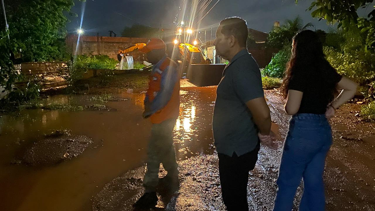 Fortes chuvas mobilizam equipes da Prefeitura e ações emergenciais são realizadas em Várzea Grande